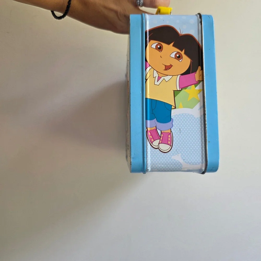 Vintage Dora the Explorer Metal Lunch Box Y2K 2007 Nickelodeon Kidcore Nostalgic